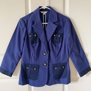 CAbi #900 Blueberry Resort Blazer Size 6